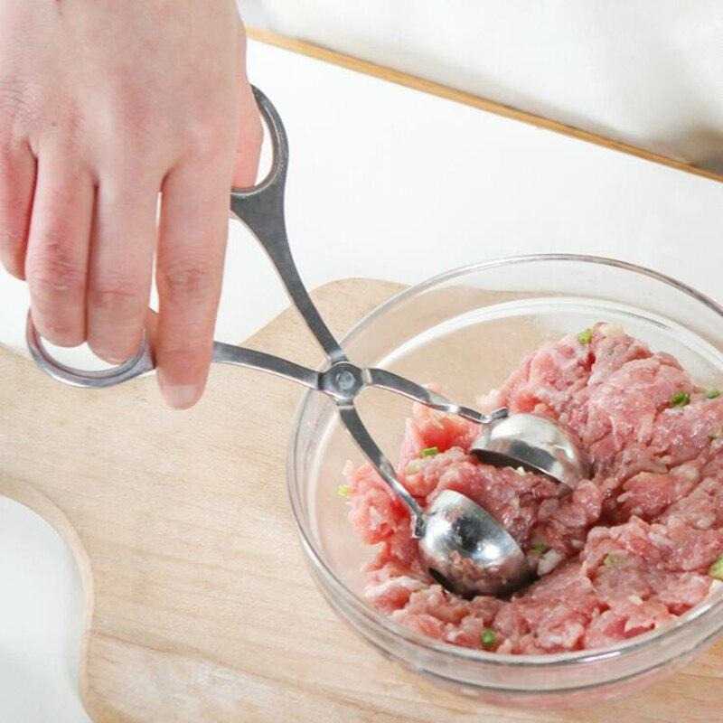 Transhome Meatball Spoon Scoop Gunting Sendok Pembuat Bakso D0985