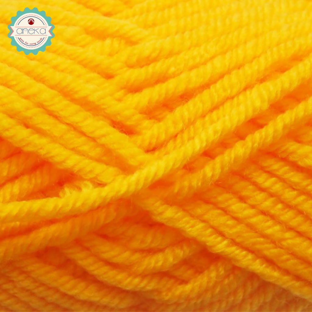 Benang Rajut Karpet Dahlia / Carpet Yarn - 1843 (Kuning Kunyit)