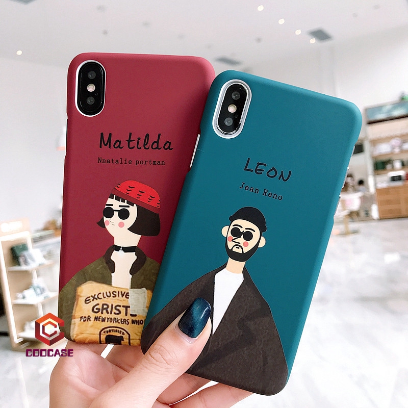 Cartoon Couples Case Compatible For Compatible For IPhone 8 7 6s 6 Plus 7Plus 8Plus 6Plus 6SPlus  X Hard Cover The Professional Killer