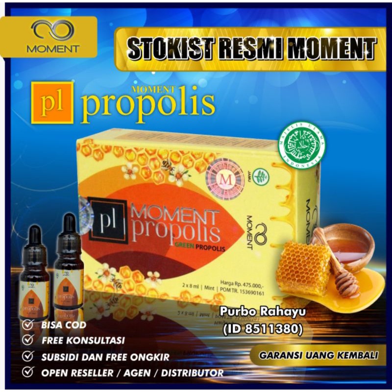 (100% ORI) RESMI✅- PROPOLIS MOMENT GREEN BRAZILIAN PROPOLIS MOMENT