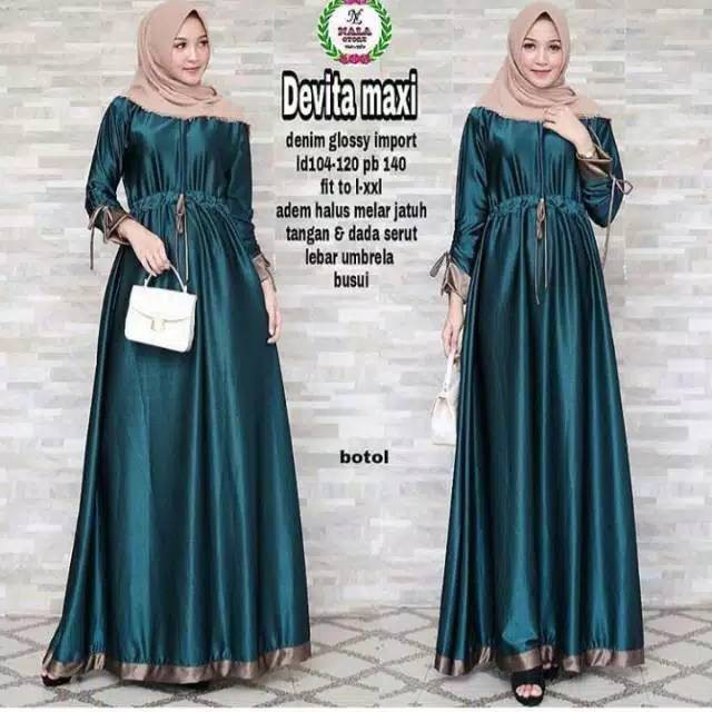 Hot Promo Terlaris Devita maxi dress fashion wanita Limited Baru