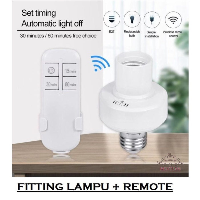 FL3 - Fitting Lampu Gantung Remote Control Timer Lampu