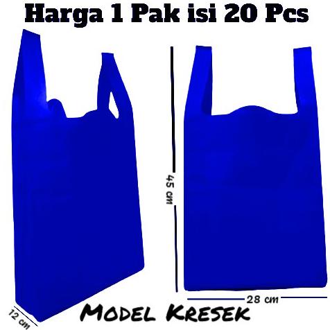 

20 Pcs Tas Spunbond Kresek 28X45X12 Cm | Tas Kain / Kantong Kresek / Goodie Bag