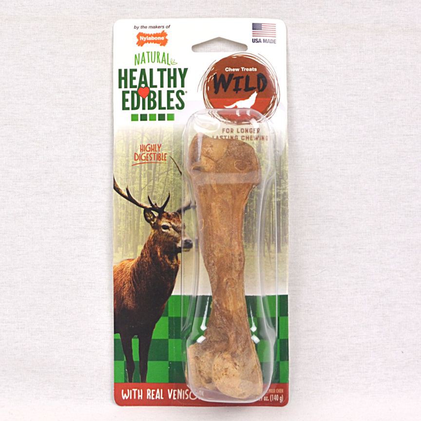 

NYLABONE Snack Anjing Healthy Edibles Wild VENISON Large 1pcs