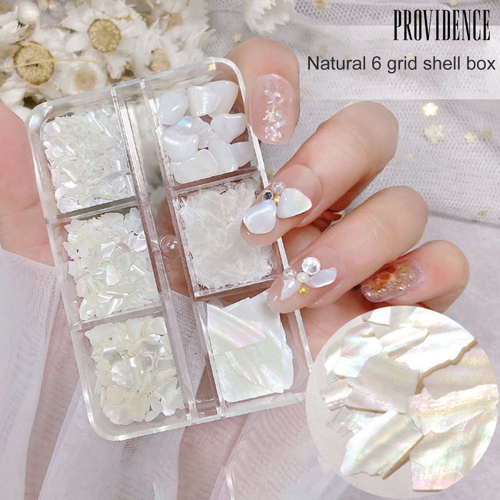 1 Kotak Payet Kerang Abalone Tipis Warna-Warni 3D Untuk Dekorasi Nail Art