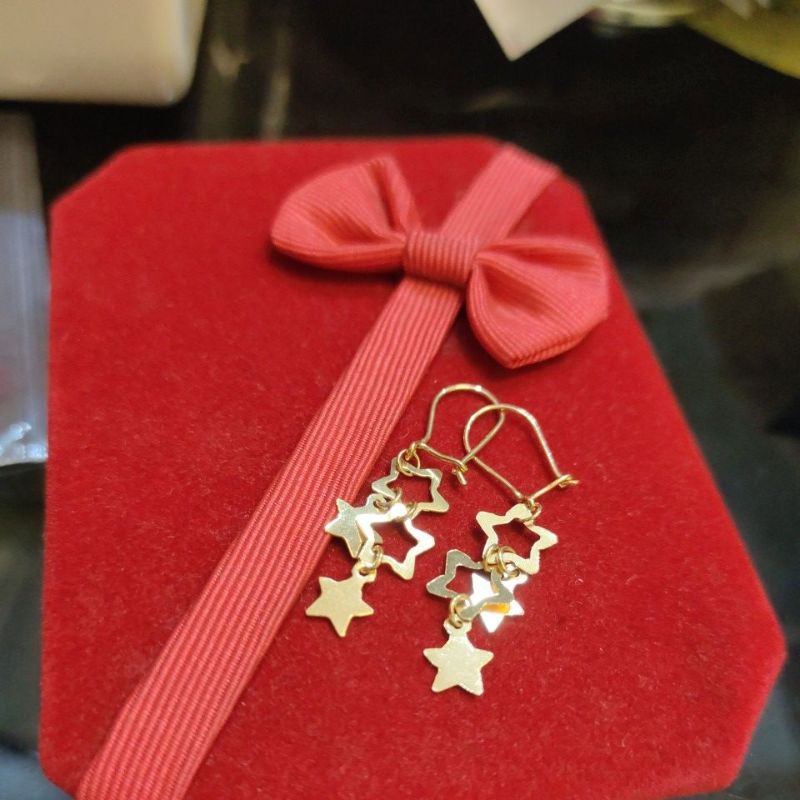 anting emas  muda model panjang 1gr