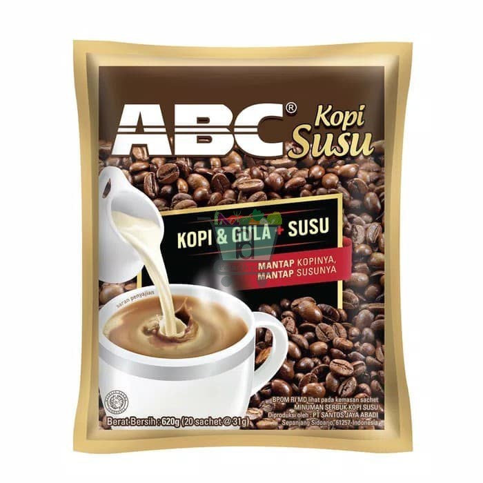 

PD - Kopi ABC Susu 1 Renceng 10 x 31 Gram