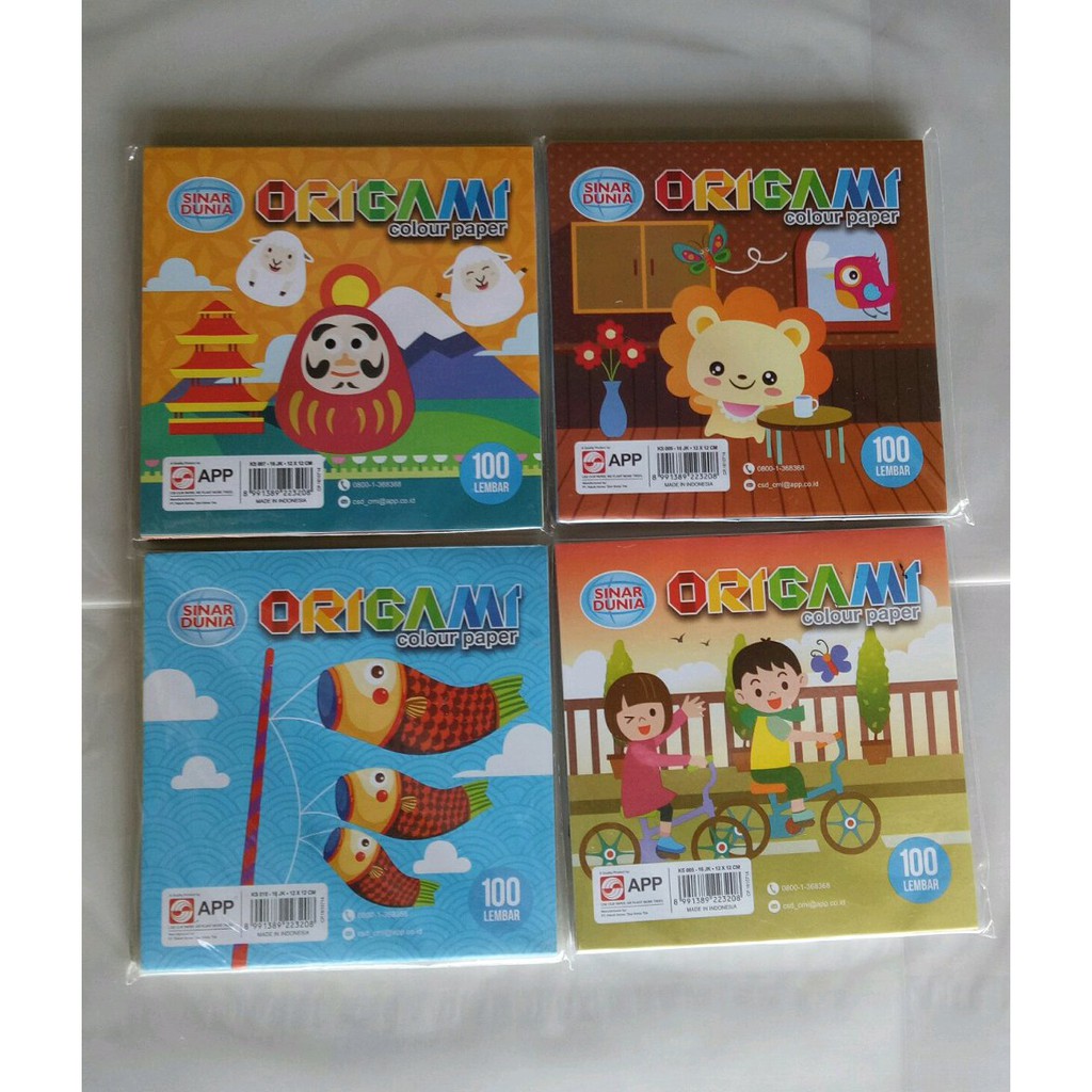 

Kertas Lipat Origami Sidu kecil 12x12 isi 100