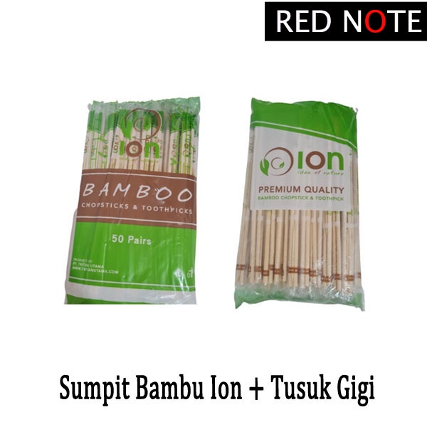 Sumpit Bambu ION + Tusuk Gigi