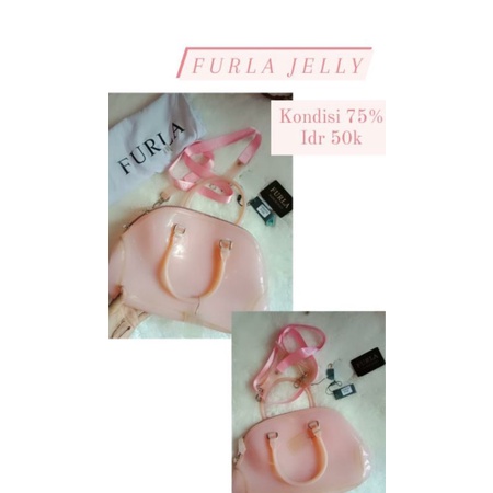 FURLA JELLY//TAS FURLA BABY PINK