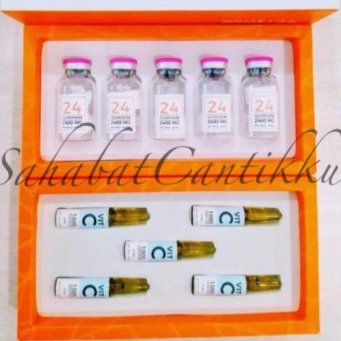 BOX VITAMIN C++ WHITE OPTIME 2400 MG GLUTATION INFUS WHITENING ORI - VIT C WO BOX DV3120DXS