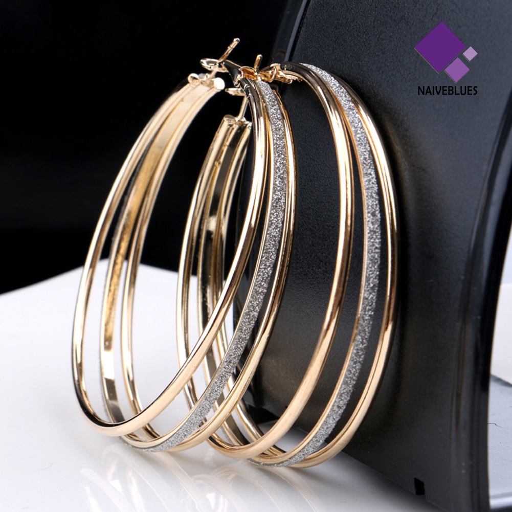 Anting Multilayer Bentuk Bulat Untuk Wanita