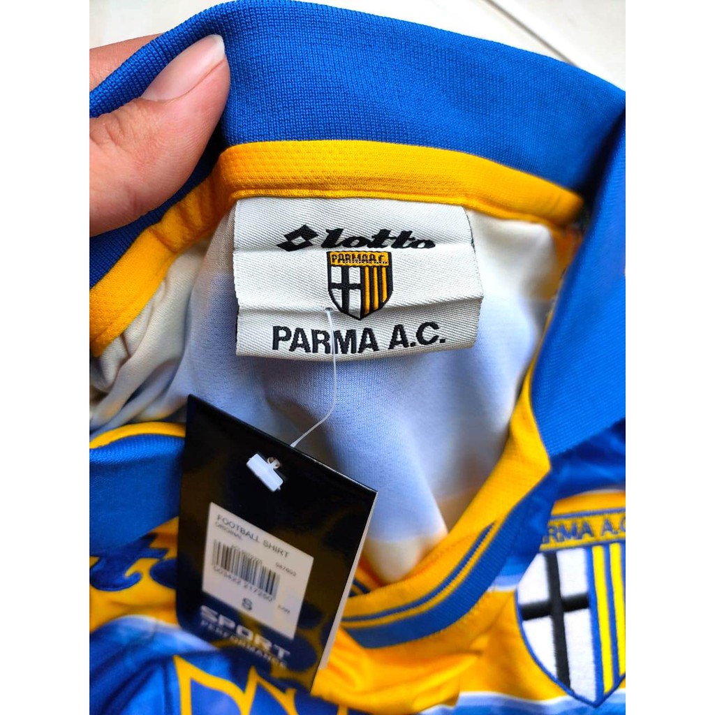 HQ RETRO JERSEY BOLA PARMA CALCIO HOME 1998-1999 GO HQ IMPORT