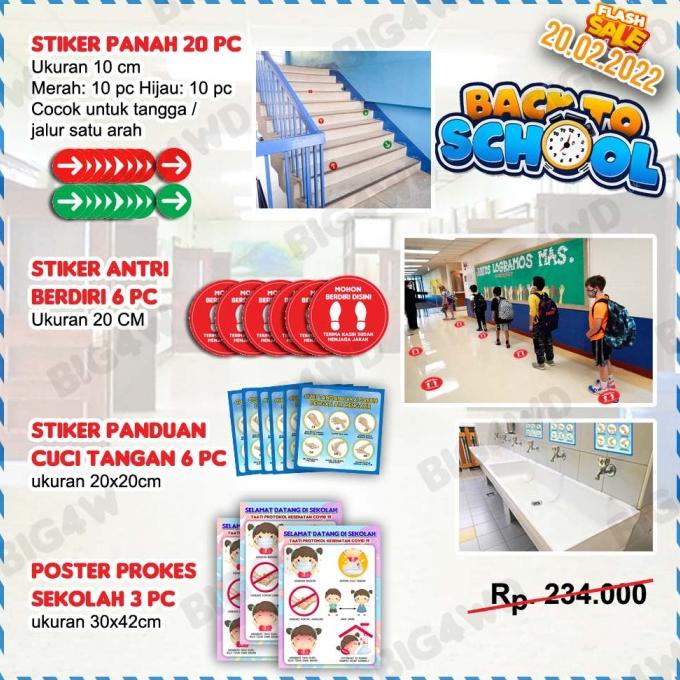 

STIKER JARAK PROKES SEKOLAH PAKET HEMAT