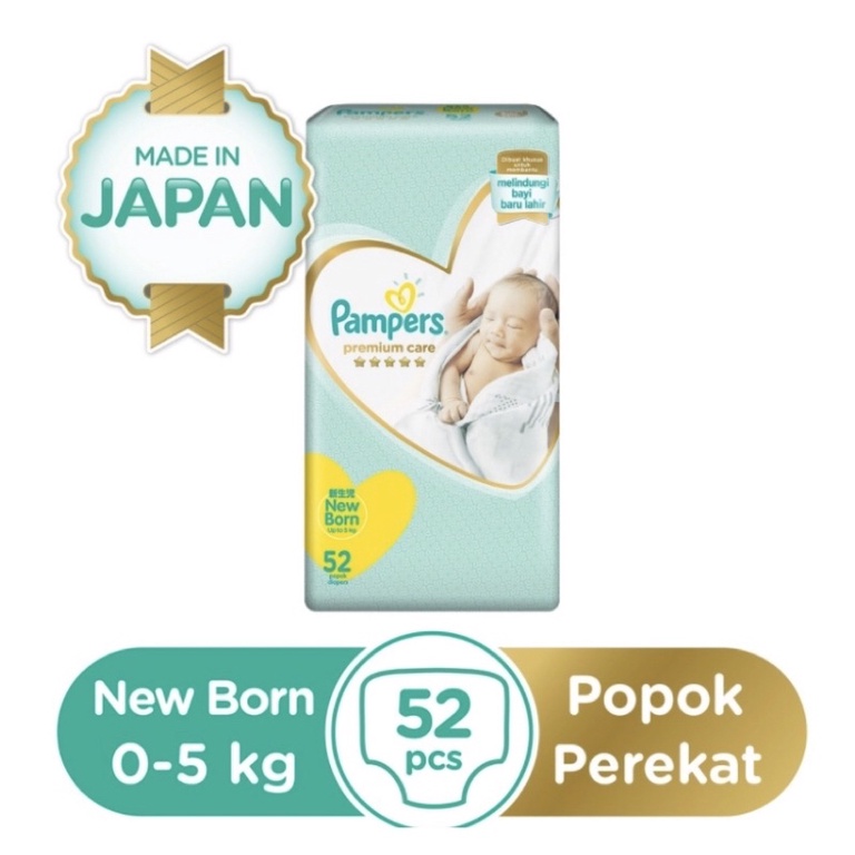 Pampers Premium Tape NB52 Tipe Perekat NB 52 NB52 NB-52 pampers murah promo pampers popok anak