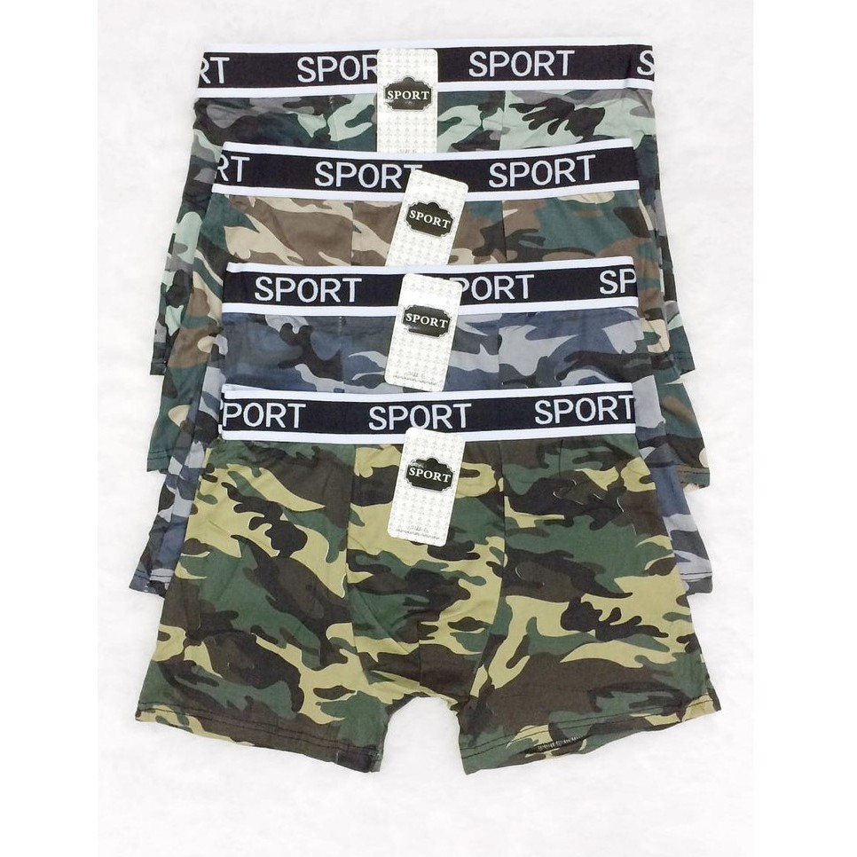 Celana Boxer Pria Loreng Dewasa - Celana dalam Loreng Army Laki laki - CD loreng - kancut laki