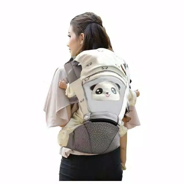 Gendongan Hipseat Omiland Panda  6 Posisi -  OBG2331 Perlengkapan Travelling Bayi