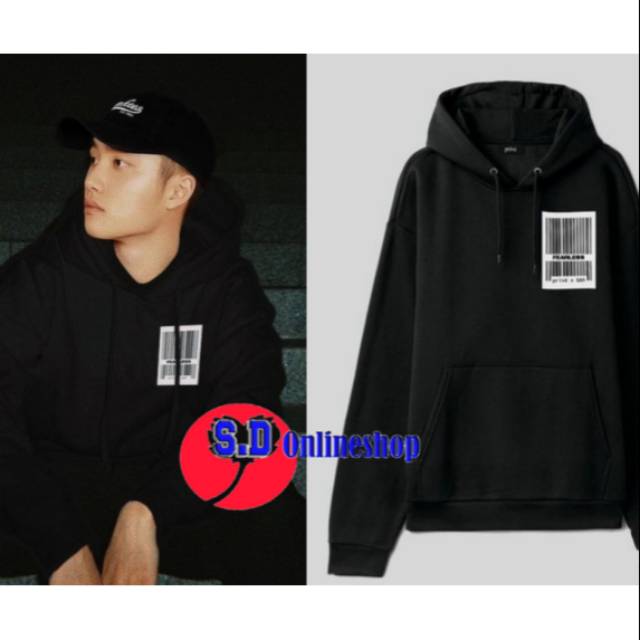 ( COD)  jaket hoodie kpop prive logo printing D.O BAEKHYUN CHANYEOL SEHUN 13 VARIAN