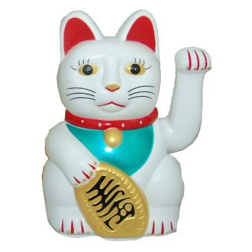 kucing rejeki Kucing maneko neki / lucky cat baterai tinggil 16cm