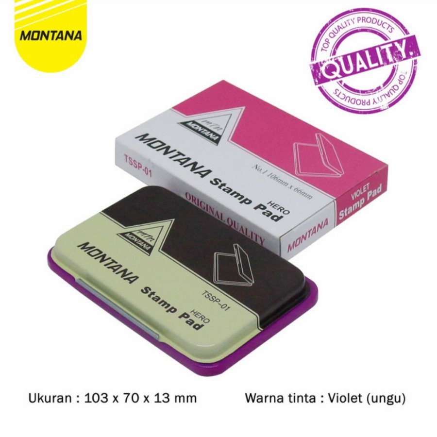 

Stamp Pad | Bak Stempel Montana TSSP - 01 Violet Kecil