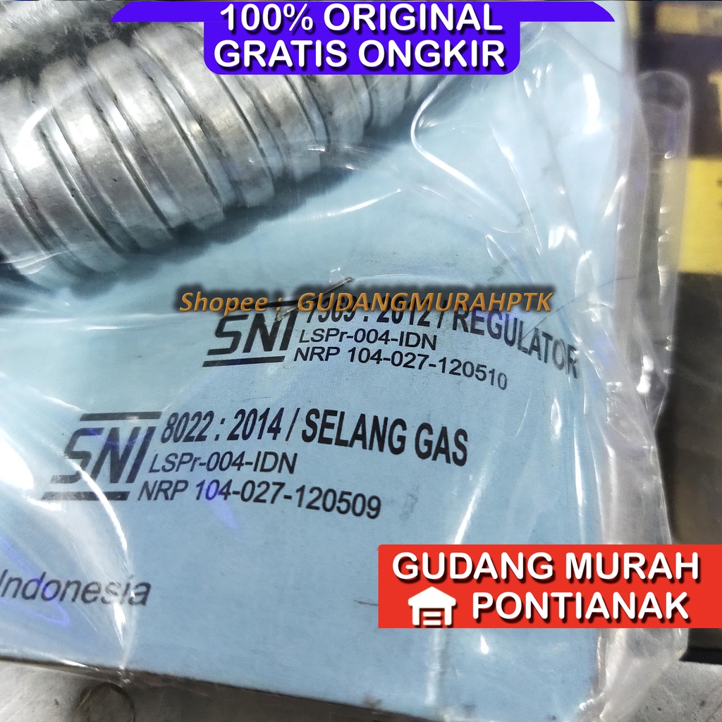 Selang Gas Miyako Regulator Besar Paket RMS 107 Aman dan Lengkap cincin gas