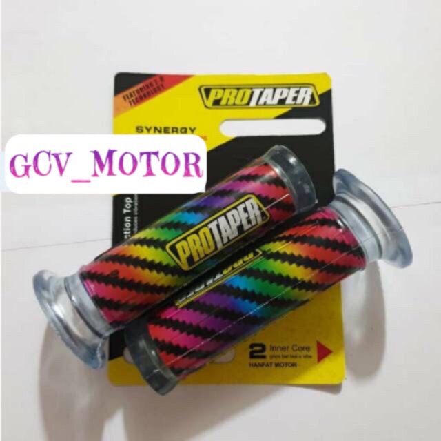 HANDGRIP PROTAPER CARBON RAINBOW MODEL KITACO HARRIS CARBON PELANGI