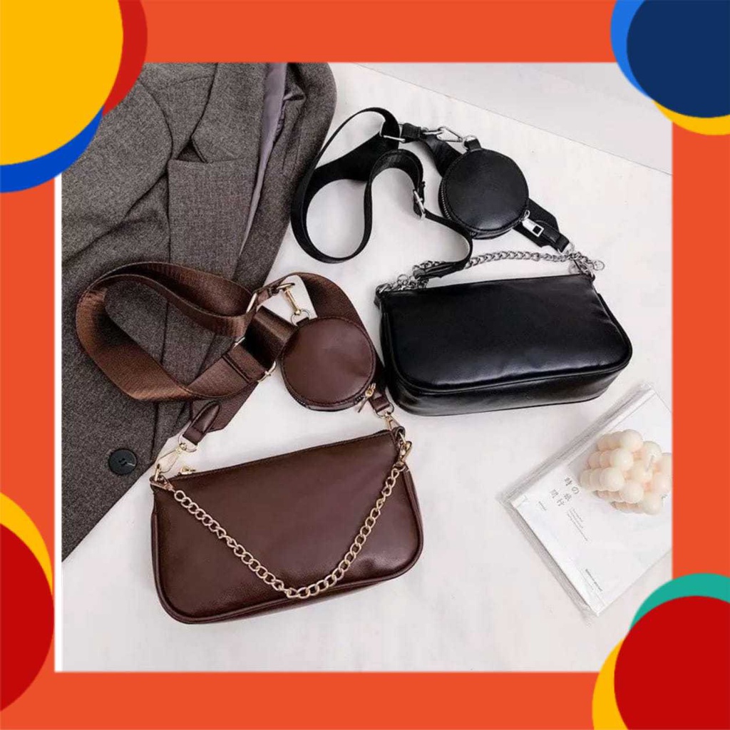 [COD] Donita - Tas selempang slingbag mini fashion wanita cewek remaja korea kekinian terbaru murah