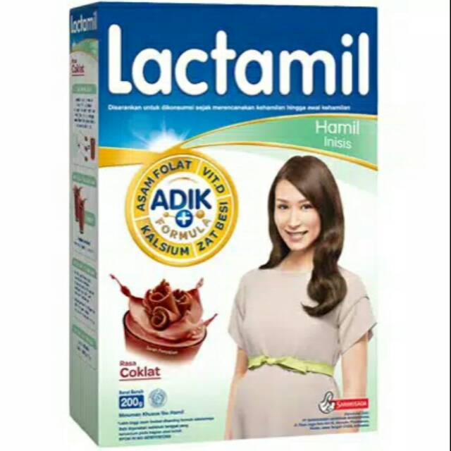 Lactamil inisis susu hamil rasa cokelat 200gram ed Mei 19