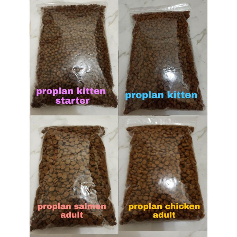 Proplan cat food 1kg dan 500gr repacked all variant proplan salmon proplan chicken proplan kitten