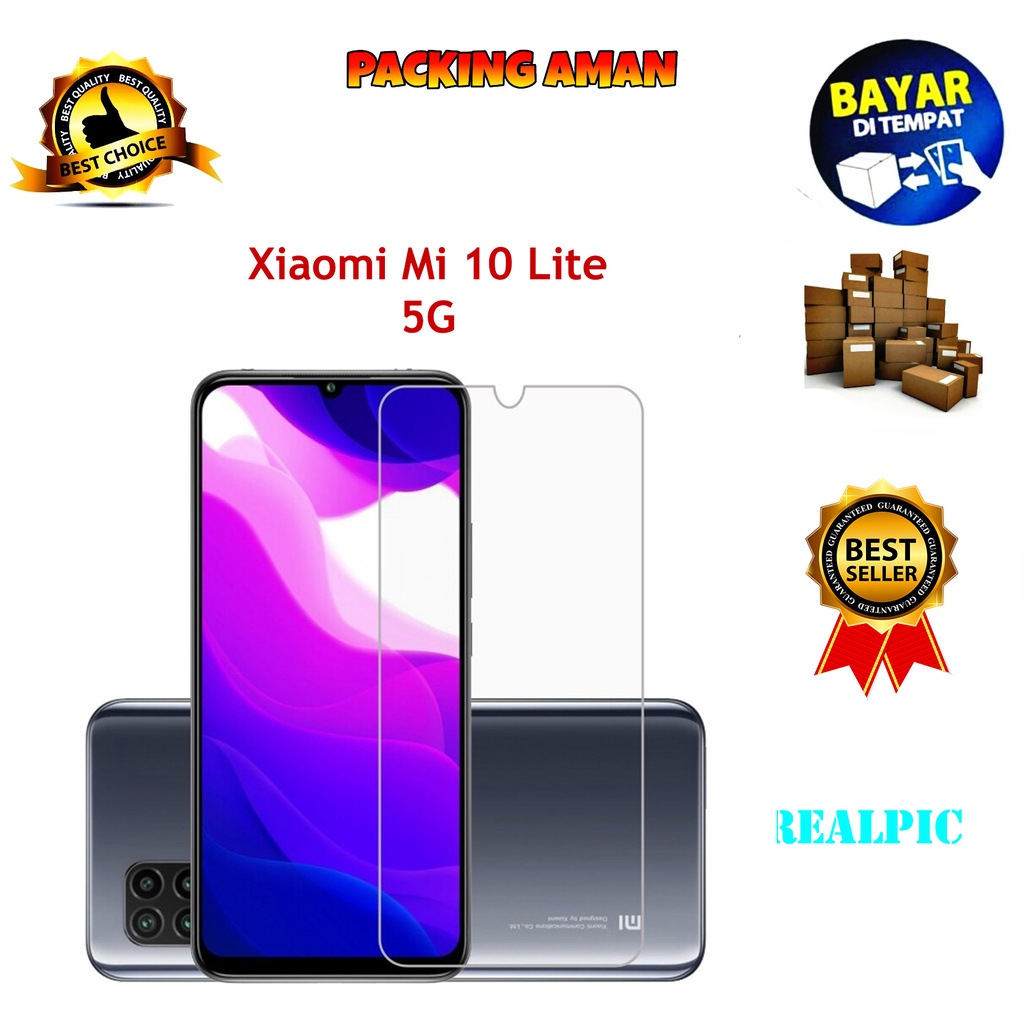 Tempered Glass Xiaomi Mi 10 Lite 5G Screen Protector Anti Gores