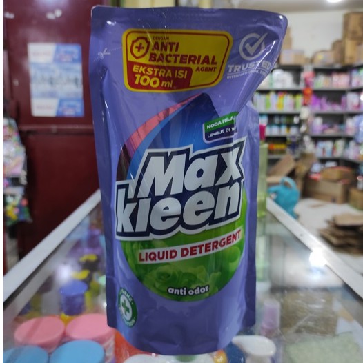 Maxkleen Liquid Detergent Anti Bacterial Agent Anti Odor 600+100ml
