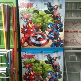  Lemari  Plastik  Naiba Multi Super Cabinet 9264 Avengers 