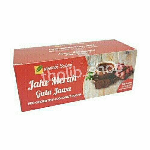 

serambi botani jahe merah gula jawa 12 x 30 gr