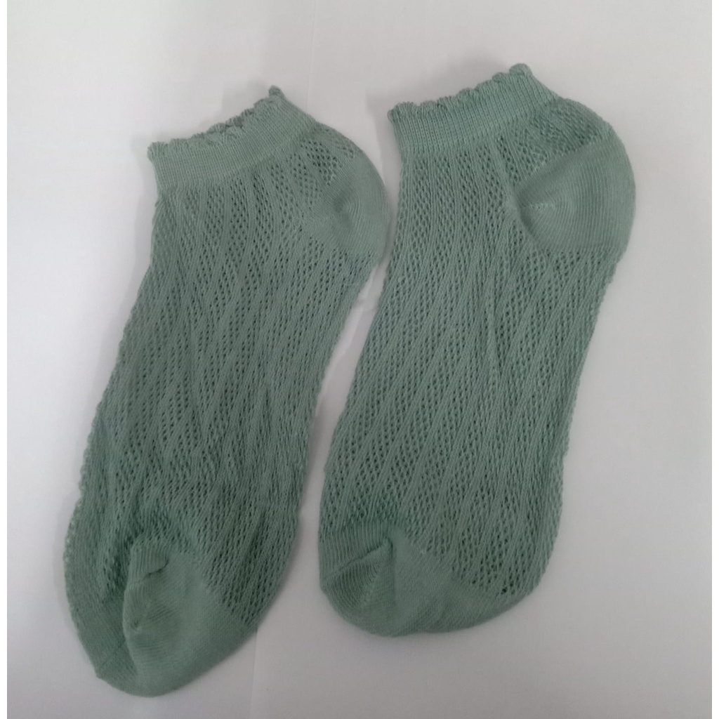 ⭐Gogoland⭐ Kaos Kaki Ankle Cute Kaos Kaki Pendek Polos dan Motif Semata Kaki Import Murah Motif Polos R108 R568 KK006-MOTIF 3 TOSCA