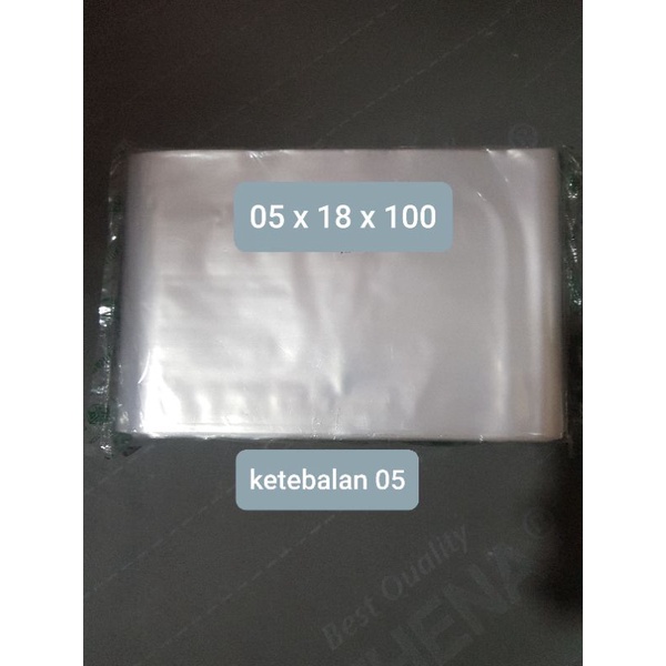 Plastik Roll / Plastik PP Bening tebal 05 lebar 18cm