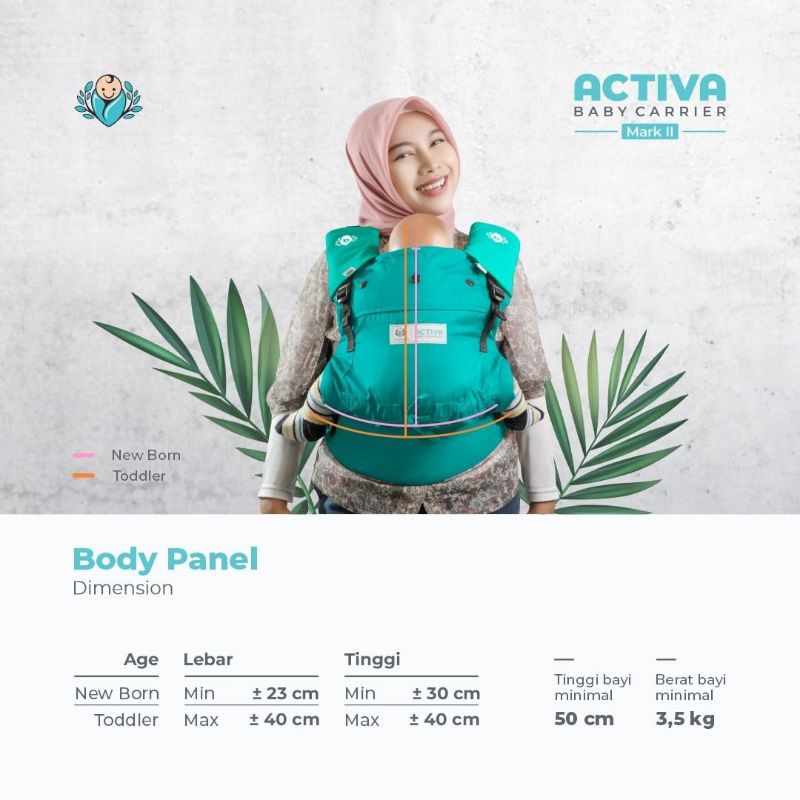 (AGEN RESMI BAYIKU.ID) GENDONGAN ACTIVA BABY CARIER MARK II