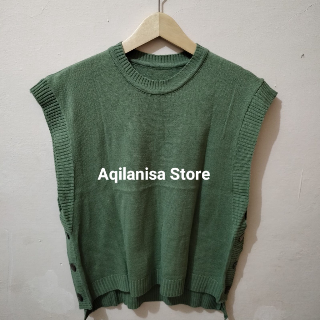 Tiara Vest Kancing / Rompi Rajut / Rompi Kancing / Rompi Wanita / Rompi Kekinian