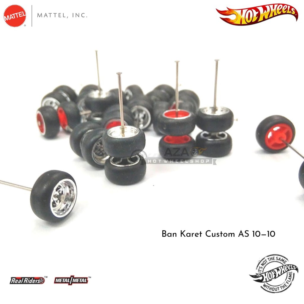 (2/2) Ban Karet Hot Wheels Ban Donat Donut AS Panjang Ukuran 10 Hotwheels HW Custom Diecast Mobil