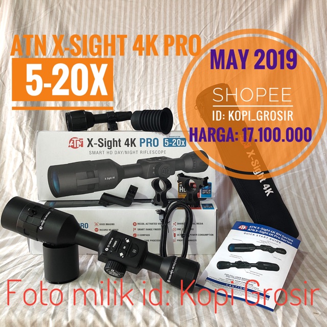 ATN x Sight 4K pro 5-20 x scope night vision teropong malam