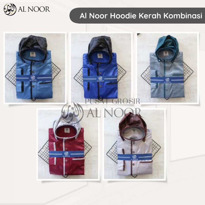 Jubah Saudi | Gamis Pria |  Al Noor Hoodie Kerah - Pusat Grosir Al Noor