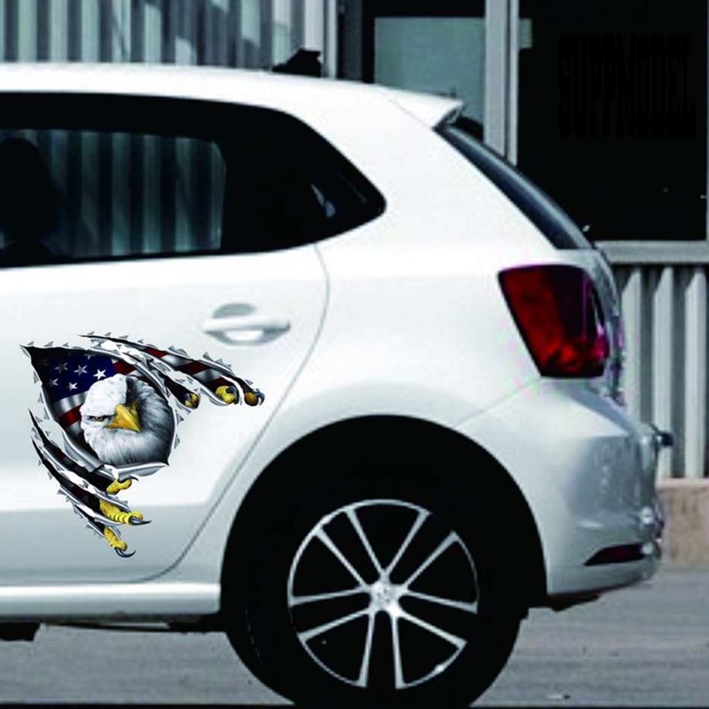 AMERICAN EAGLE Stiker Decal Vinyl Motif Elang Amerika Untuk Dekorasi Van