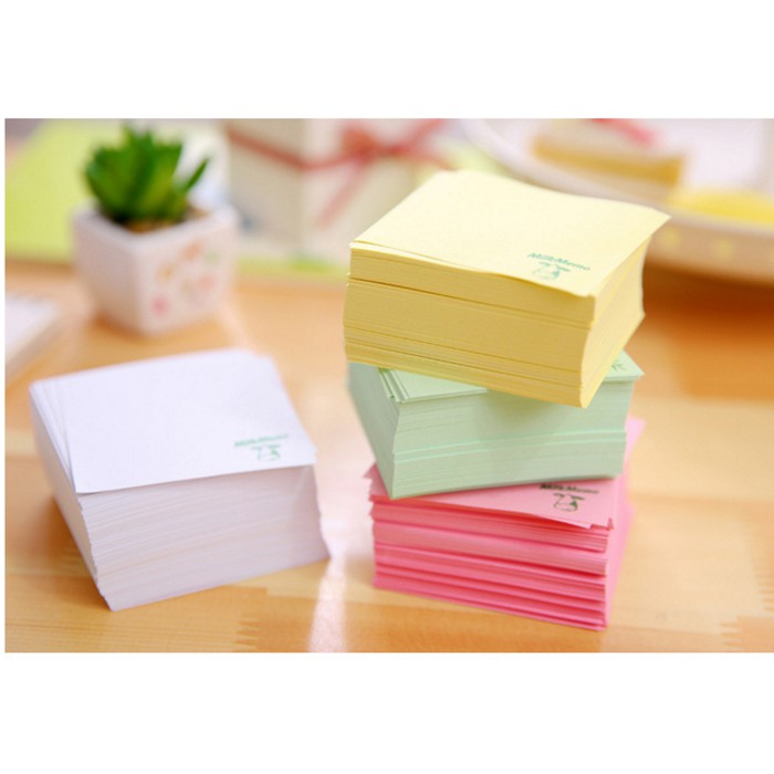 

Murah Notepad kertas memo portable unik bentuk kotak susu KSY072 Motif A Unik