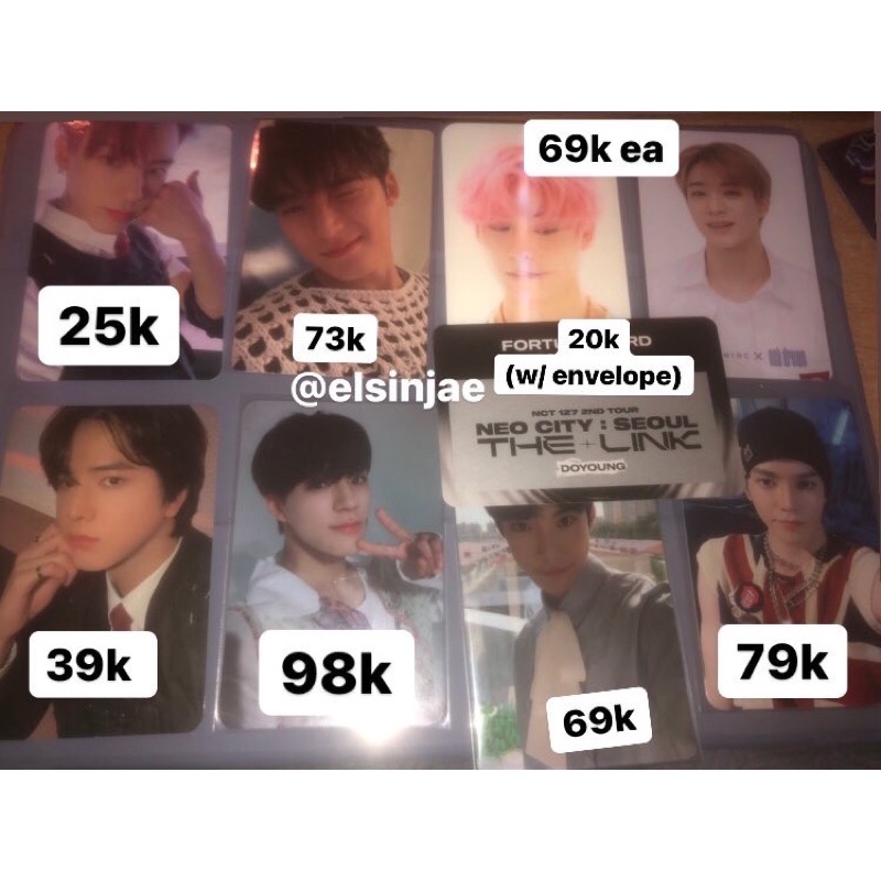 PC JENO SOMETHINC HOLO, PC JENO , PC YOUNGHOON MAVERICK, ERIC MAVERICK, PC JENO WITHFANS RELOAD OWHA