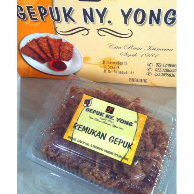 

Remukan Gepuk / Empal Ny Yong - 100gr [Frozen]