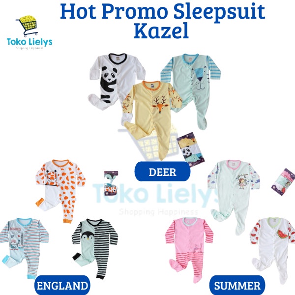 Promo Baju Sleepsuit Kazel Setelan Sleepsuit Baju Anak Bayi