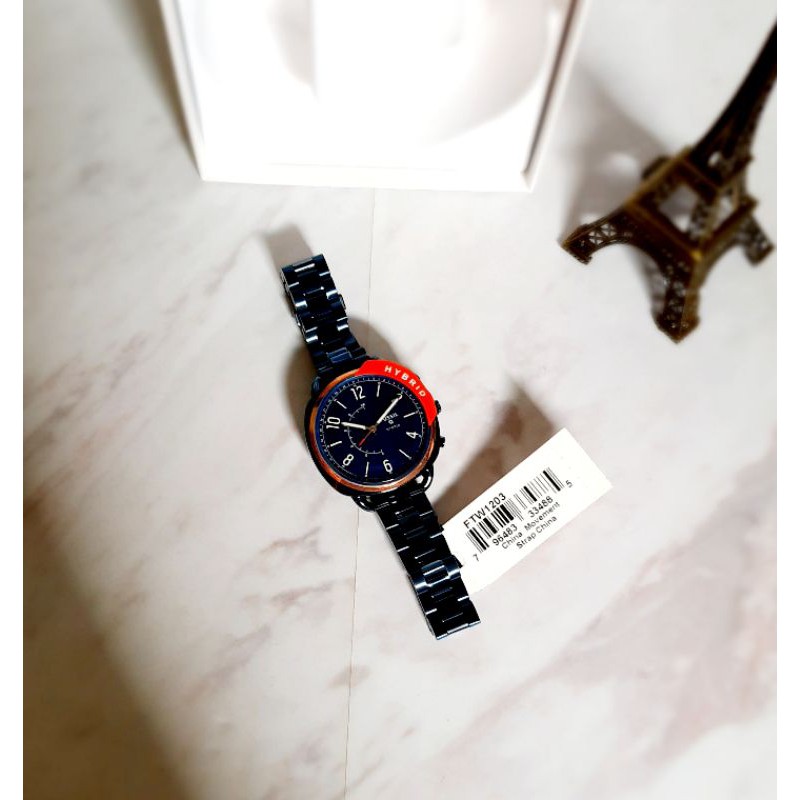 FOSSIL Ftw 1203 Hybrid Smartwatch Q Accomplice Navy Blue Stainless Steel