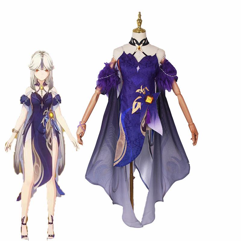 Game Genshin Impact Ningguang Latern Rite Cosplay Costume New Skin Ningguang New Outfit Include Dres