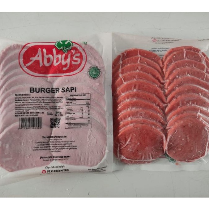 

Abbys burger sapi mini isi 20pc