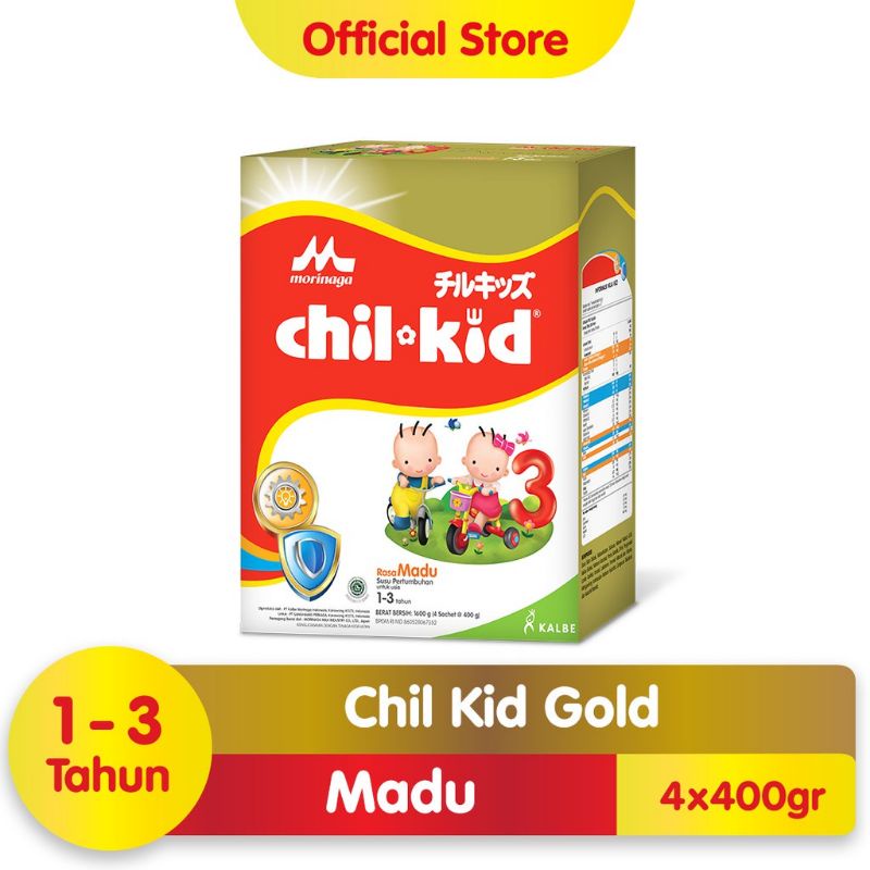 

Morinaga Chil Kid & Chil School 1600gr Madu / Vanila / Chilkid ChilSchool 4x400gr