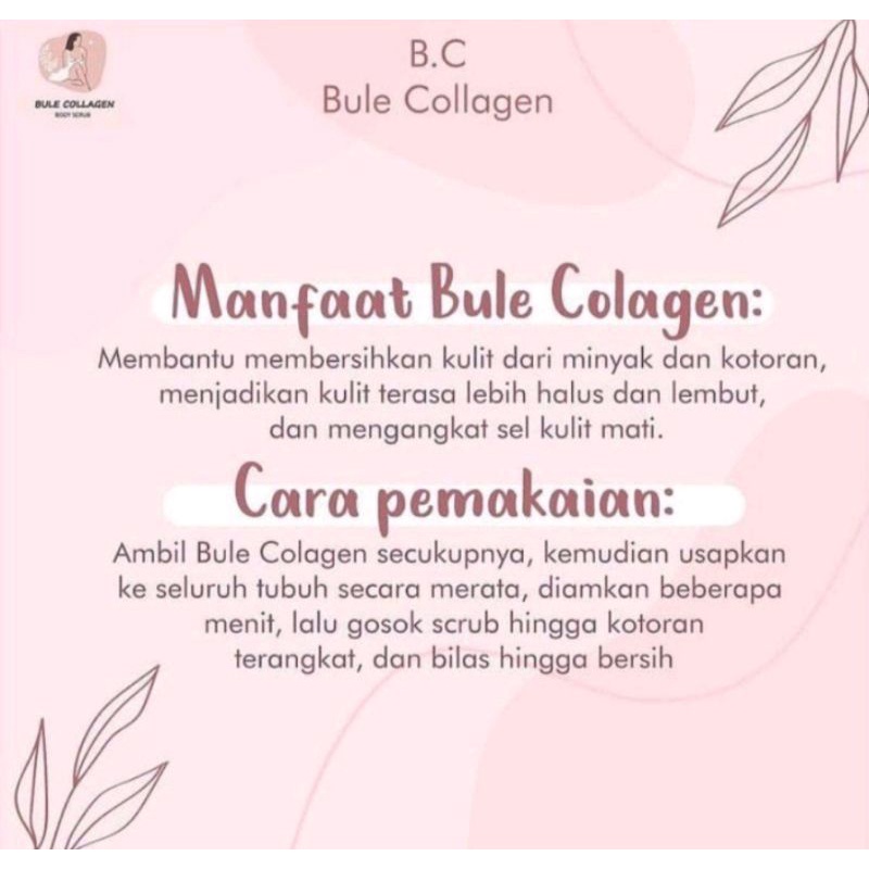 BULE COLLAGEN BRIGHTENING BODY SCRUB PENCERAH KULIT